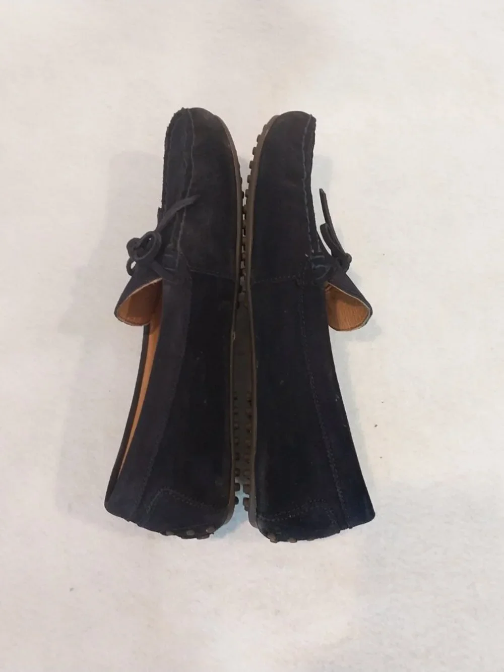 Polo Ralph Lauren Woodford Driving Loafers Mens 12 D Blue Suede Leather Designer